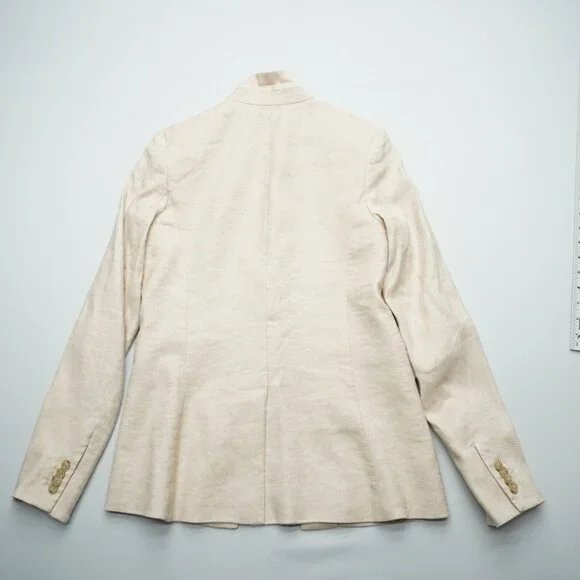 Veronica Beard Linen Upcollar Dickey Jacket Blazer Size 4 - Picture 4 of 15